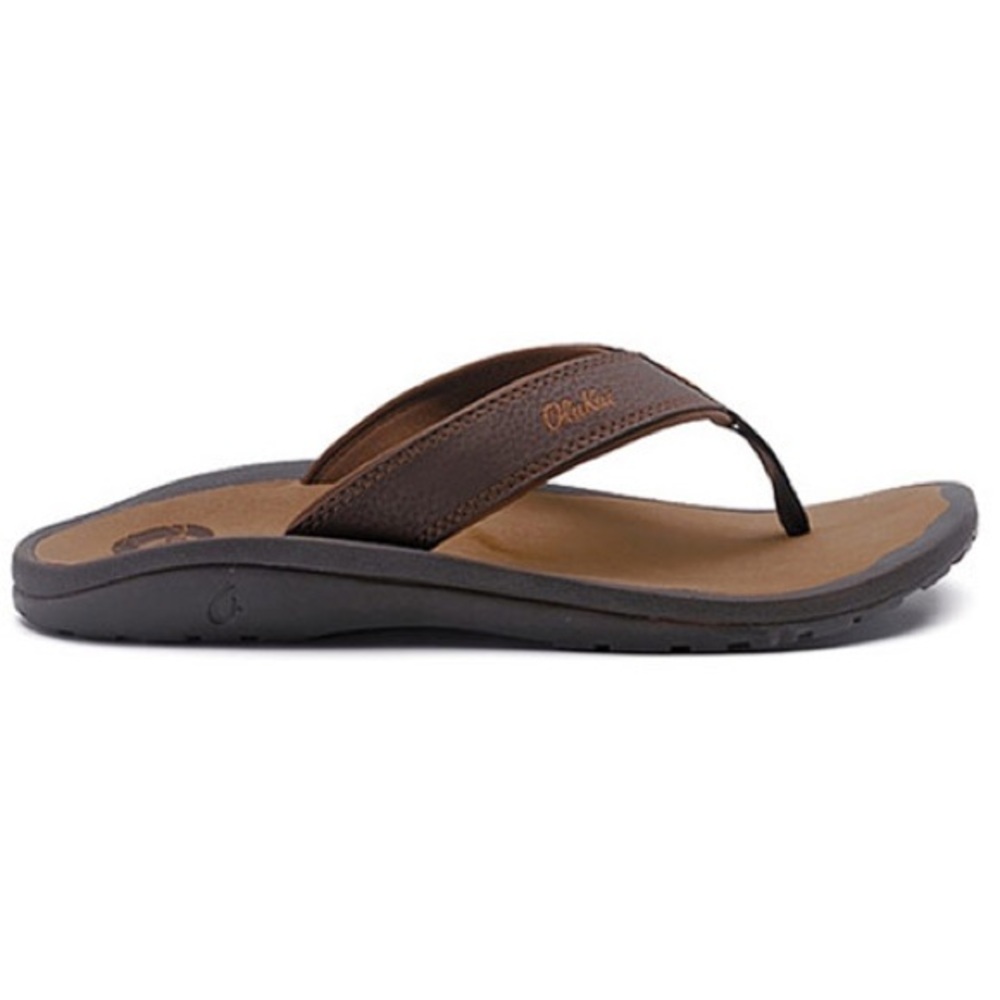 Men’s OluKai Brown Flip Flops Size 8 - Like New